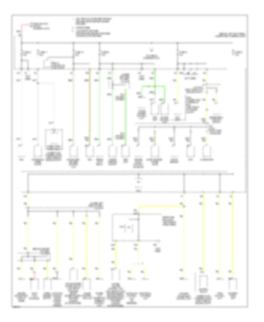Power Distribution Wiring Diagram (5 of 6) for Acura MDX 2008