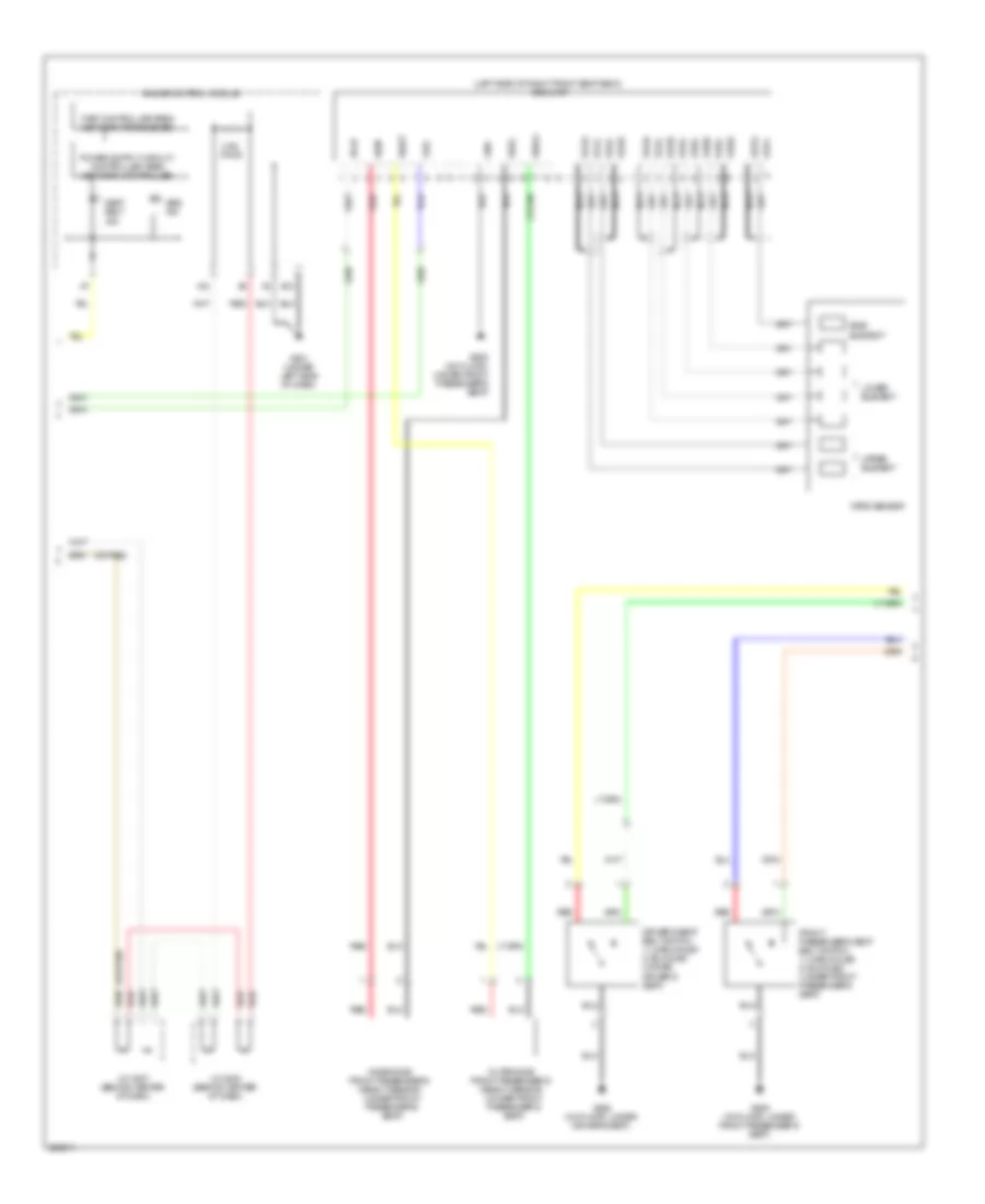 Supplemental Restraints Wiring Diagram 2 of 3 for Acura MDX 2008
