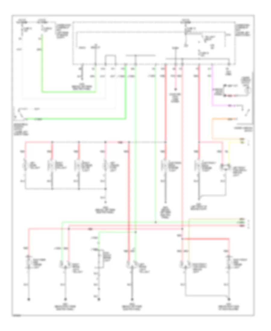 Exterior Lamps Wiring Diagram (1 of 2) for Acura RDX 2008