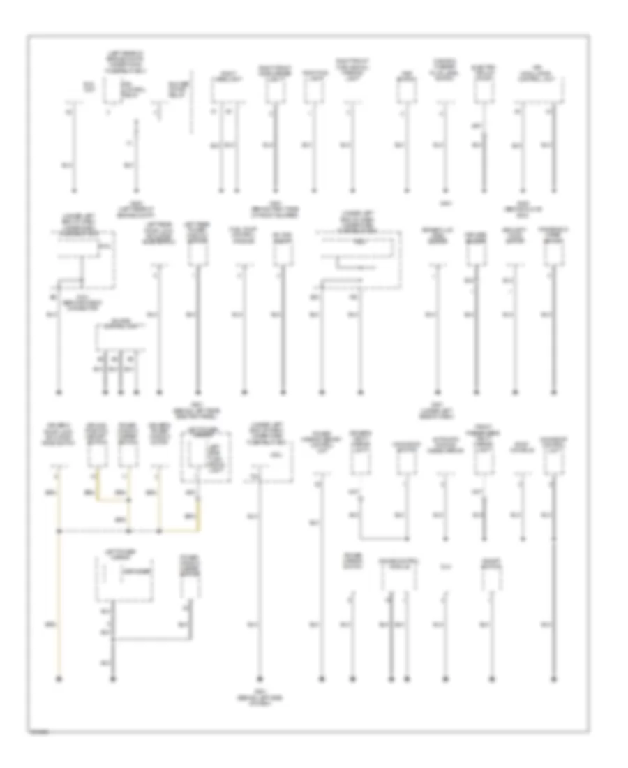 Ground Distribution Wiring Diagram (2 of 4) for Acura RDX 2008