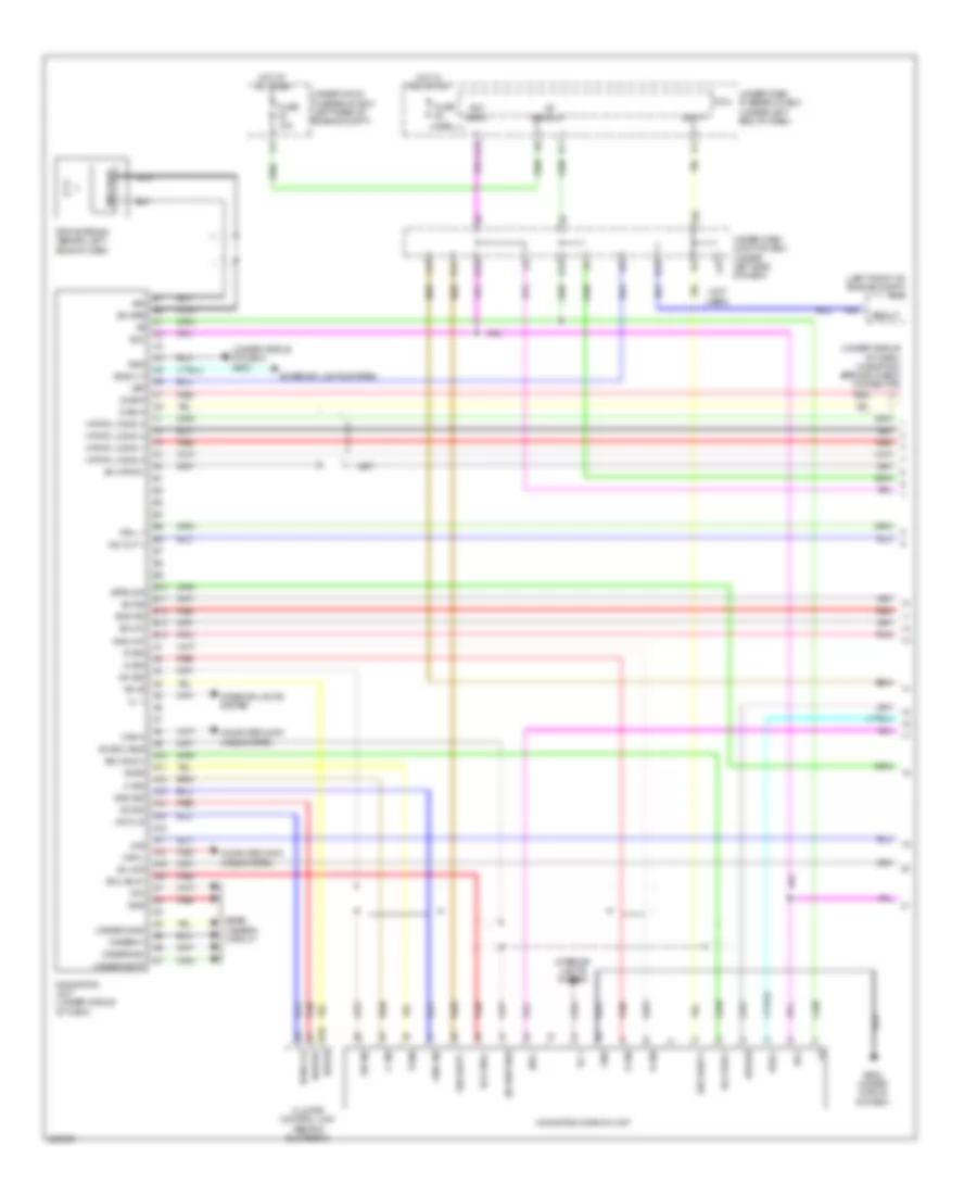 Navigation Wiring Diagram, USA (1 of 2) for Acura RDX 2008