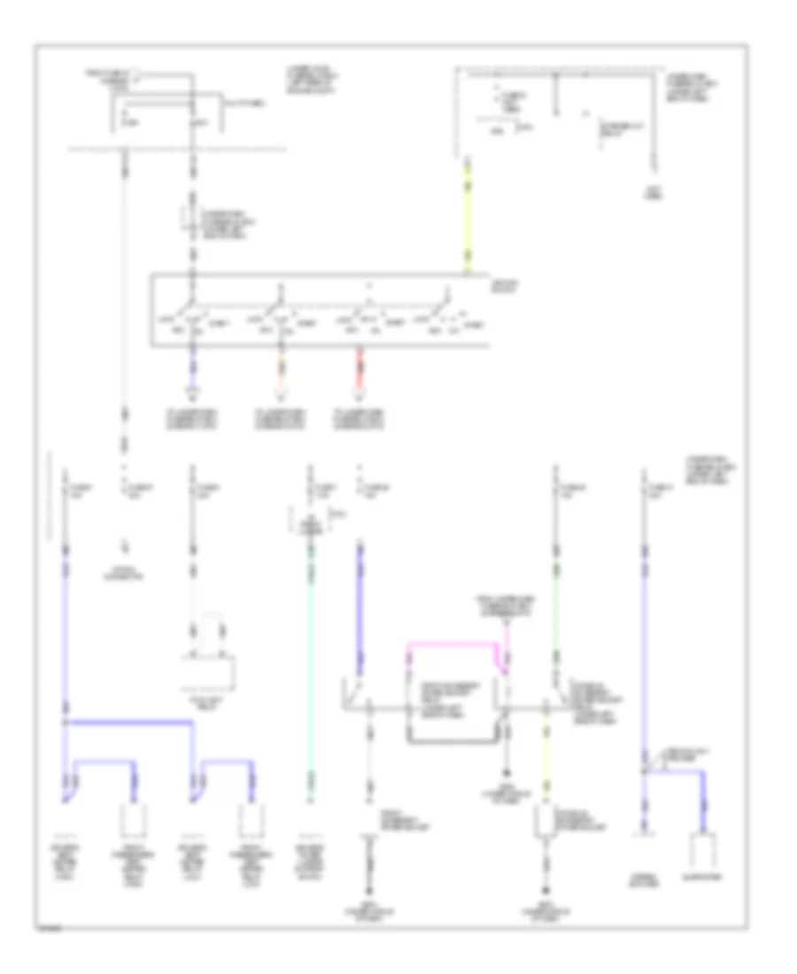 Power Distribution Wiring Diagram 4 of 6 for Acura RDX 2008