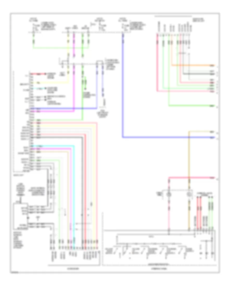 Radio Wiring Diagram, without Technology Package (1 of 2) for Acura RDX 2008