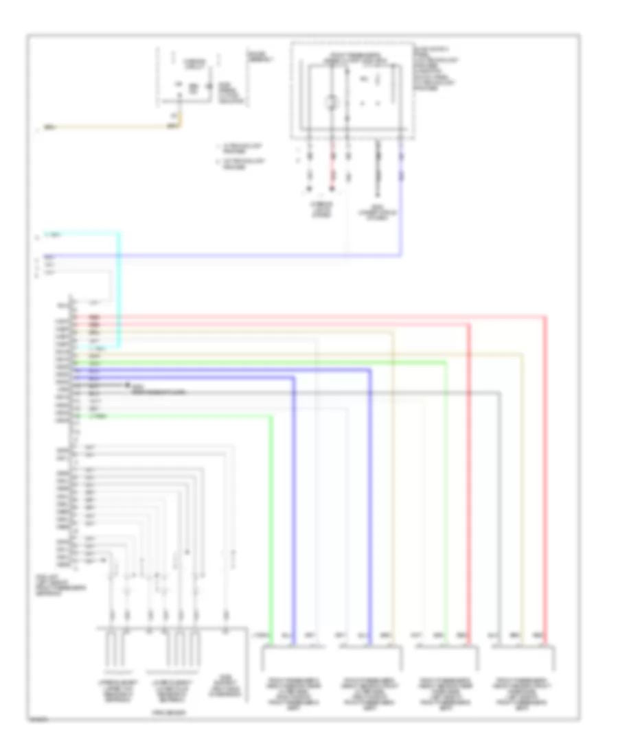 Supplemental Restraints Wiring Diagram (4 of 4) for Acura RDX 2008
