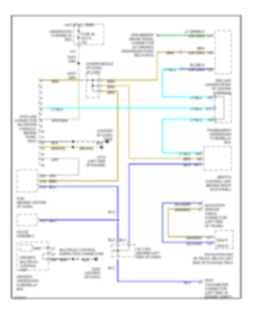 Computer Data Lines Wiring Diagram for Acura 3.2TL 2000