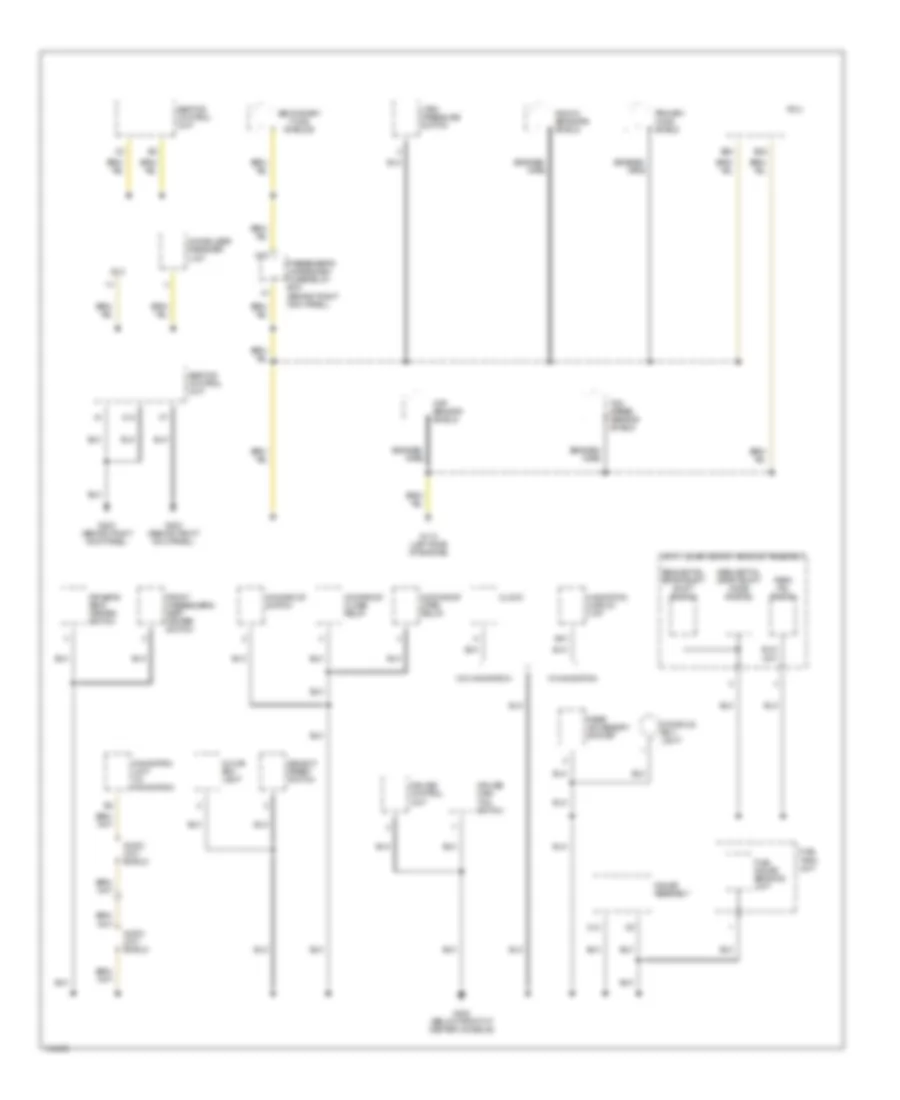 Ground Distribution Wiring Diagram 2 of 4 for Acura 3 2TL 2000