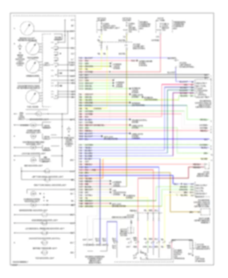 Instrument Cluster Wiring Diagram 1 of 2 for Acura 3 2TL 2000