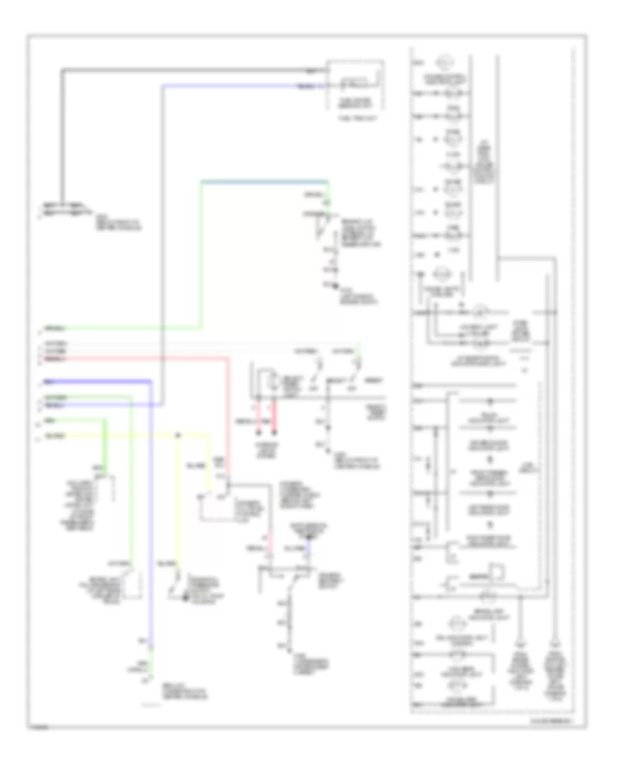 Instrument Cluster Wiring Diagram 2 of 2 for Acura 3 2TL 2000