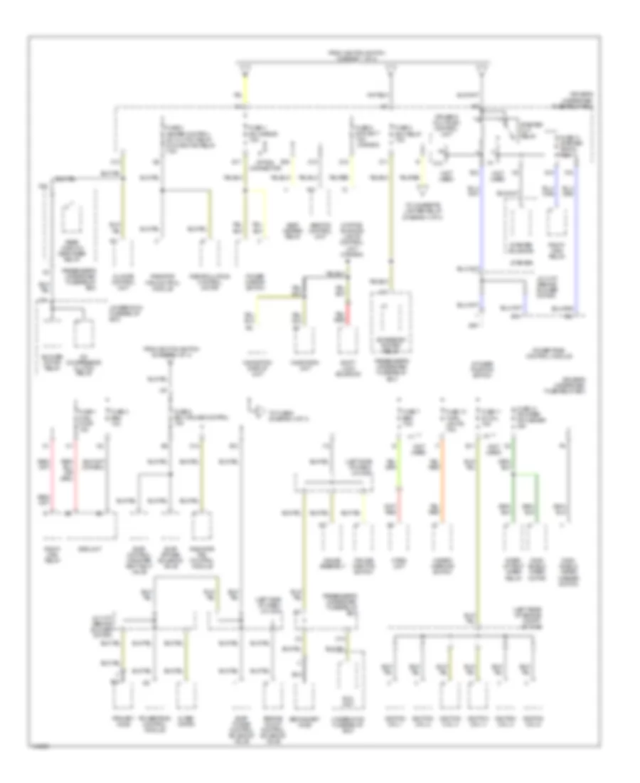 Power Distribution Wiring Diagram (2 of 4) for Acura 3.2TL 2000