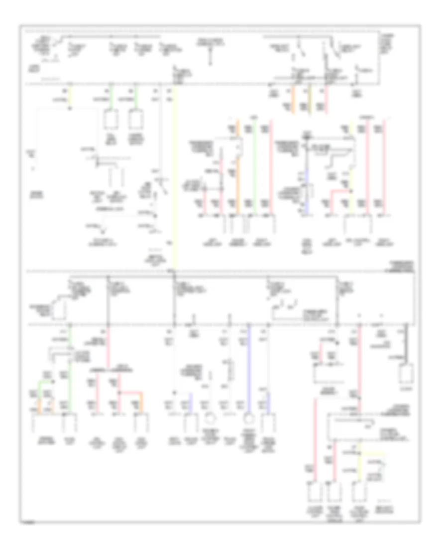 Power Distribution Wiring Diagram 3 of 4 for Acura 3 2TL 2000