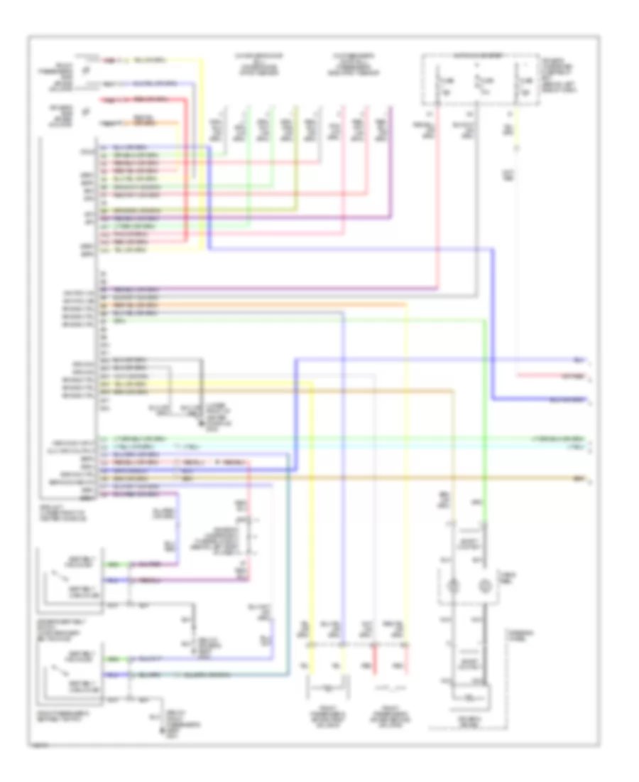 Supplemental Restraints Wiring Diagram 1 of 2 for Acura 3 2TL 2000