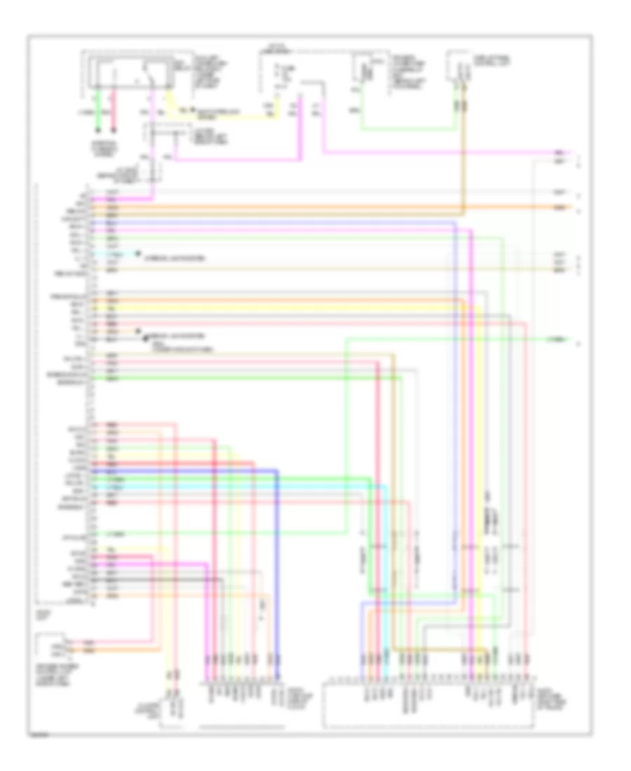 Radio Wiring Diagram, USA without Technology Package (1 of 5) for Acura RL 2008