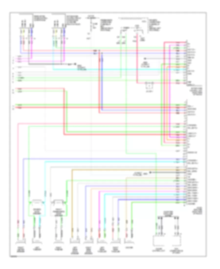 Radio Wiring Diagram, USA without Technology Package (5 of 5) for Acura RL 2008