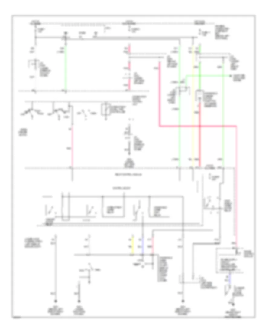 Front Wiper Washer Wiring Diagram for Acura RL 2008