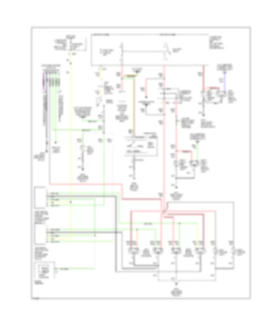 Exterior Lamps Wiring Diagram (1 of 2) for Acura 3.5RL 2000