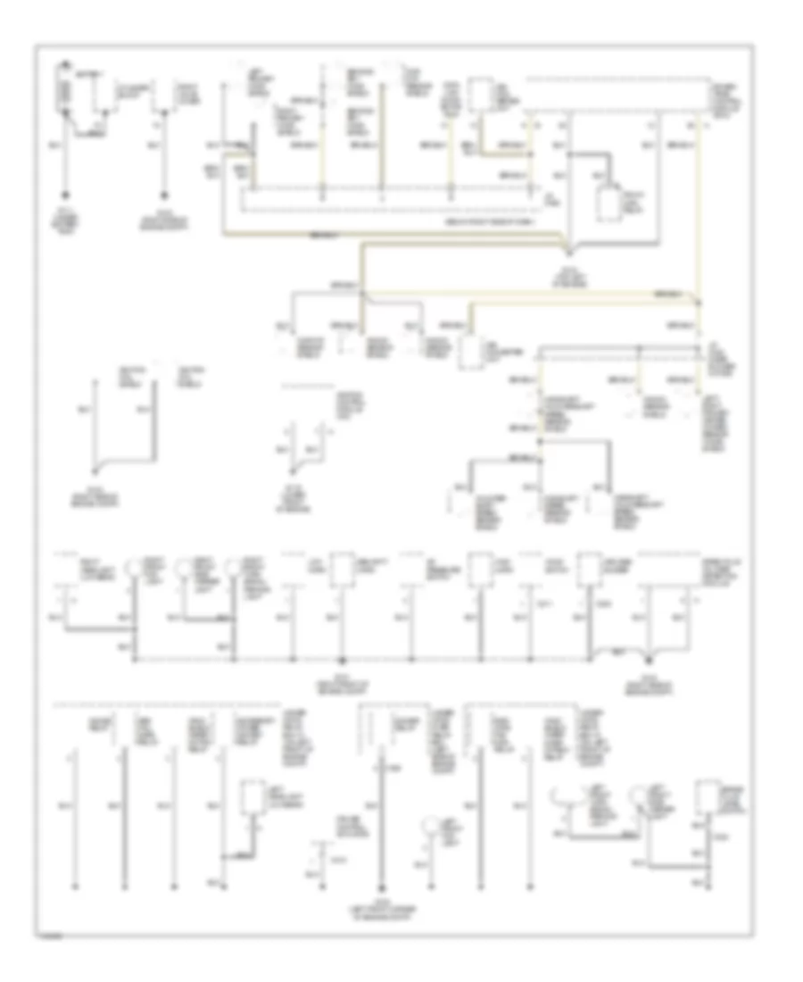 Ground Distribution Wiring Diagram 1 of 4 for Acura 3 5RL 2000