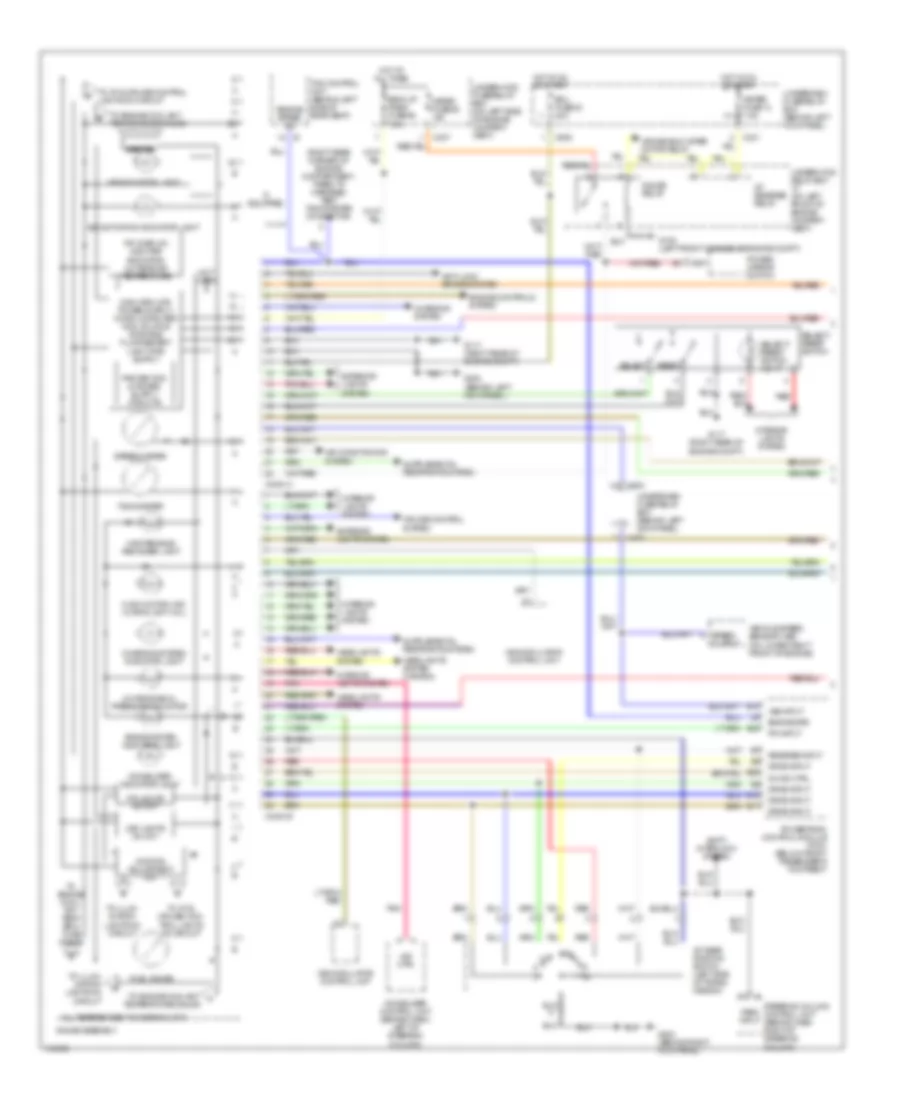 Instrument Cluster Wiring Diagram 1 of 2 for Acura 3 5RL 2000