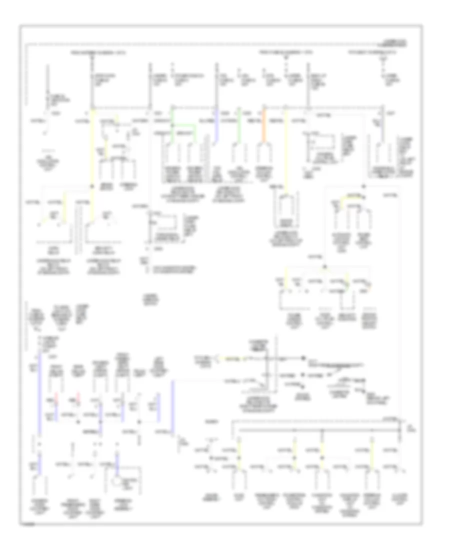 Power Distribution Wiring Diagram 2 of 5 for Acura 3 5RL 2000