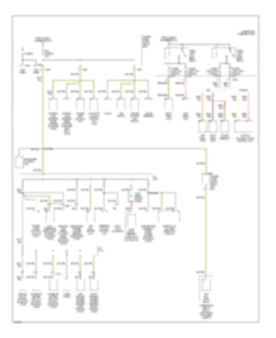 Power Distribution Wiring Diagram 5 of 5 for Acura 3 5RL 2000