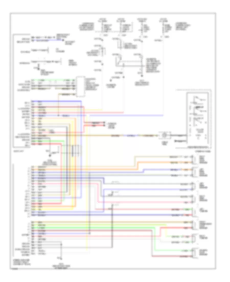 Radio Wiring Diagram for Acura 3.5RL 2000