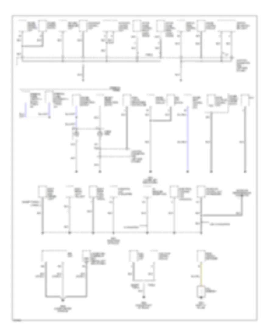 Ground Distribution Wiring Diagram (4 of 4) for Acura TL 2008