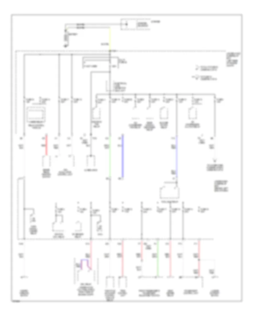 Power Distribution Wiring Diagram 1 of 5 for Acura TL 2008
