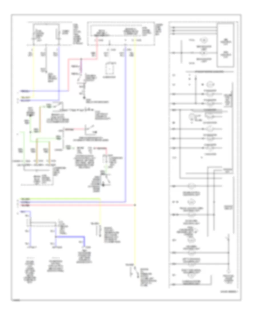 Instrument Cluster Wiring Diagram 2 of 2 for Acura Integra GS 2000
