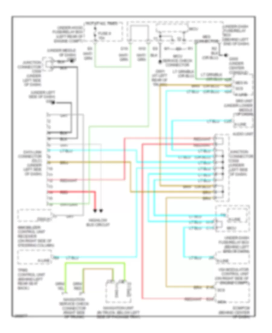 Data Link Connector Wiring Diagram for Acura TL Type S 2008