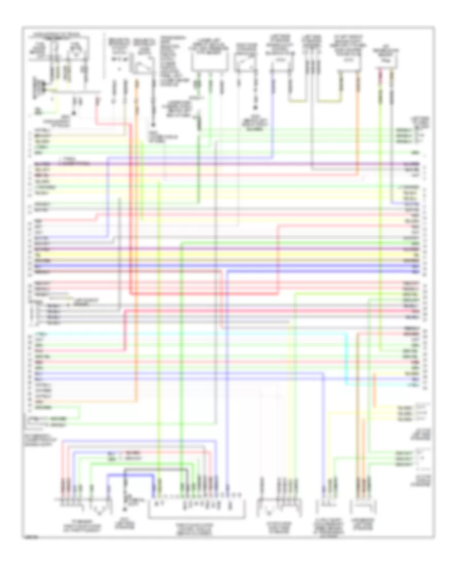 3.2L, Engine Performance Wiring Diagram, AT (2 of 5) for Acura TL Type S 2008