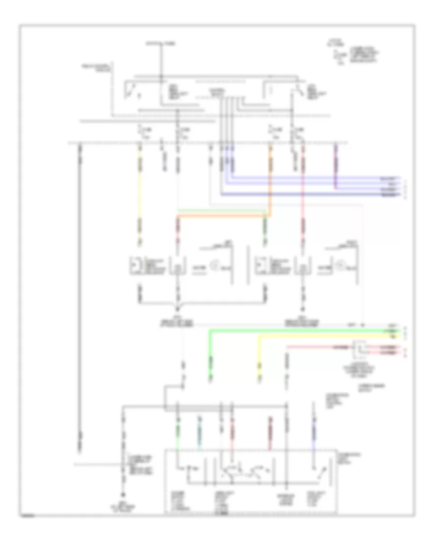 Headlights Wiring Diagram with DRL 1 of 2 for Acura TL Type S 2008