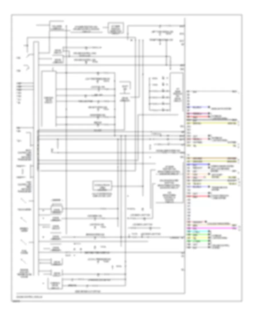 Instrument Cluster Wiring Diagram 1 of 2 for Acura TL Type S 2008