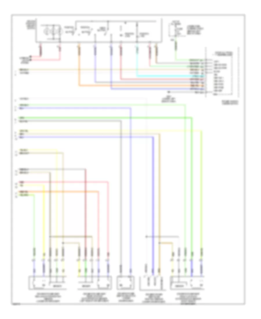 Drivers Memory Seat Wiring Diagram (2 of 2) for Acura TL Type S 2008