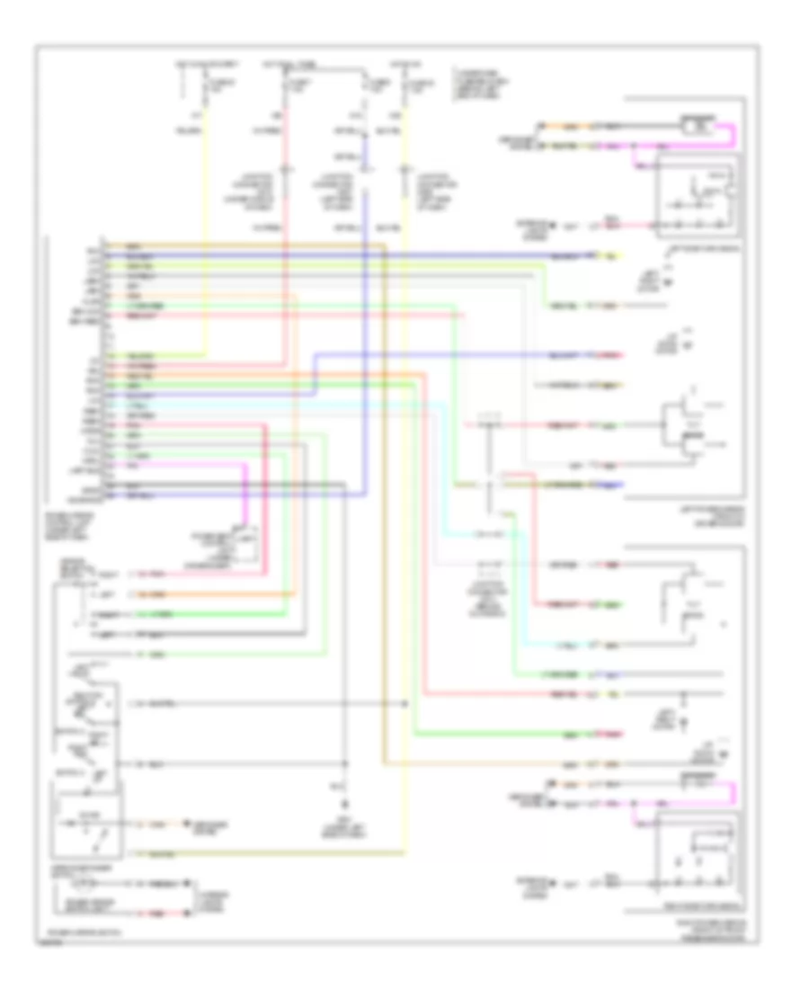 Memory Mirrors Wiring Diagram for Acura TL Type S 2008