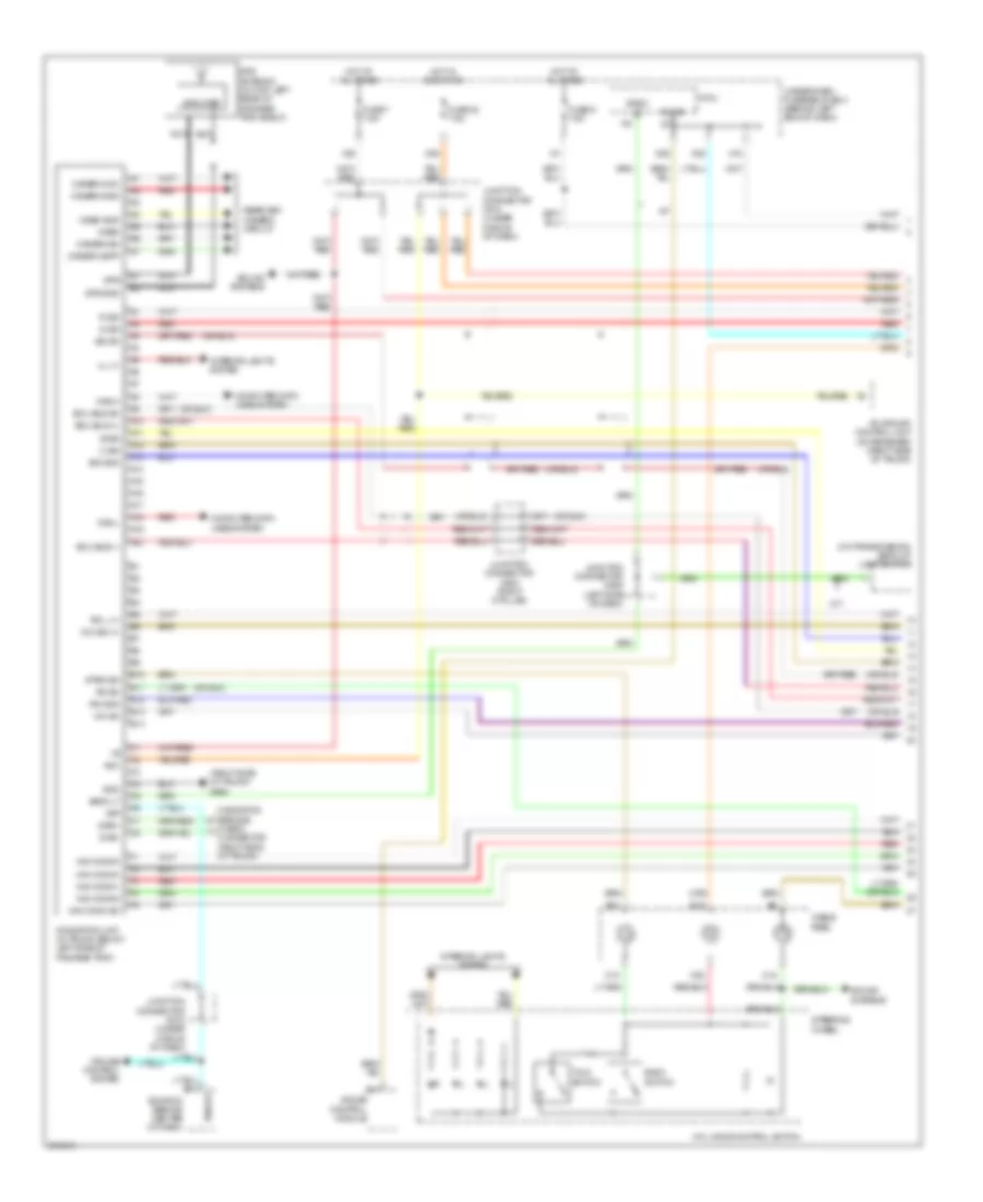Navigation Wiring Diagram, USA (1 of 3) for Acura TL Type S 2008
