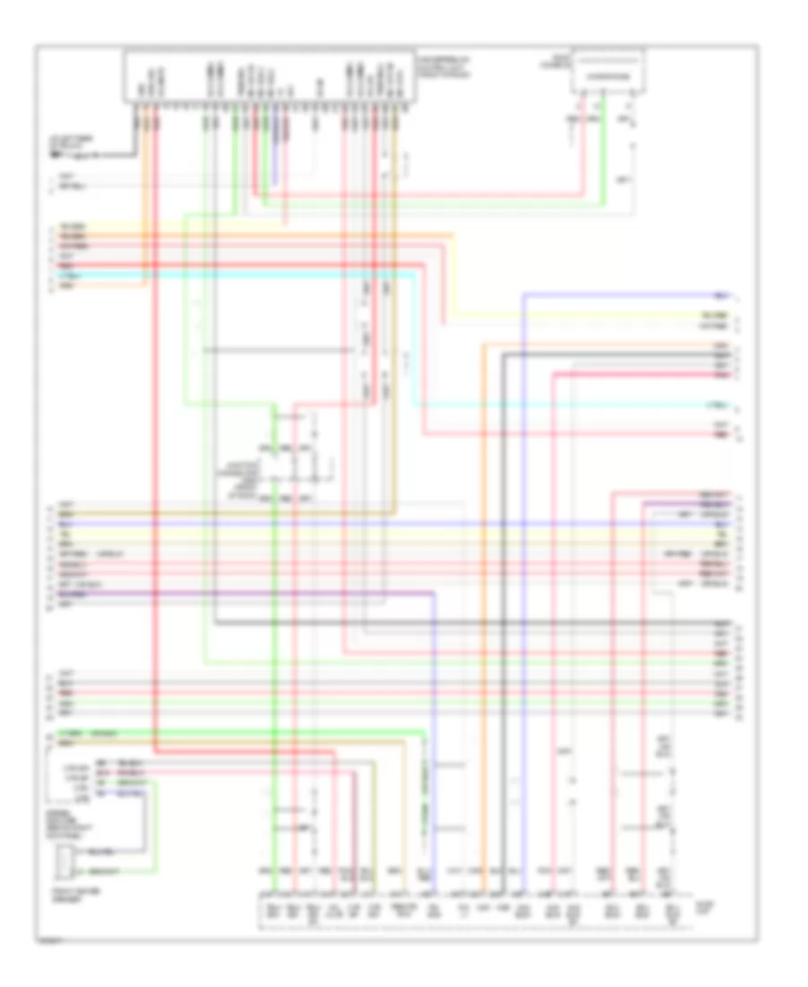 Navigation Wiring Diagram, USA (2 of 3) for Acura TL Type S 2008