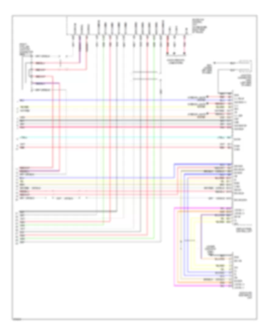 Navigation Wiring Diagram USA 3 of 3 for Acura TL Type S 2008