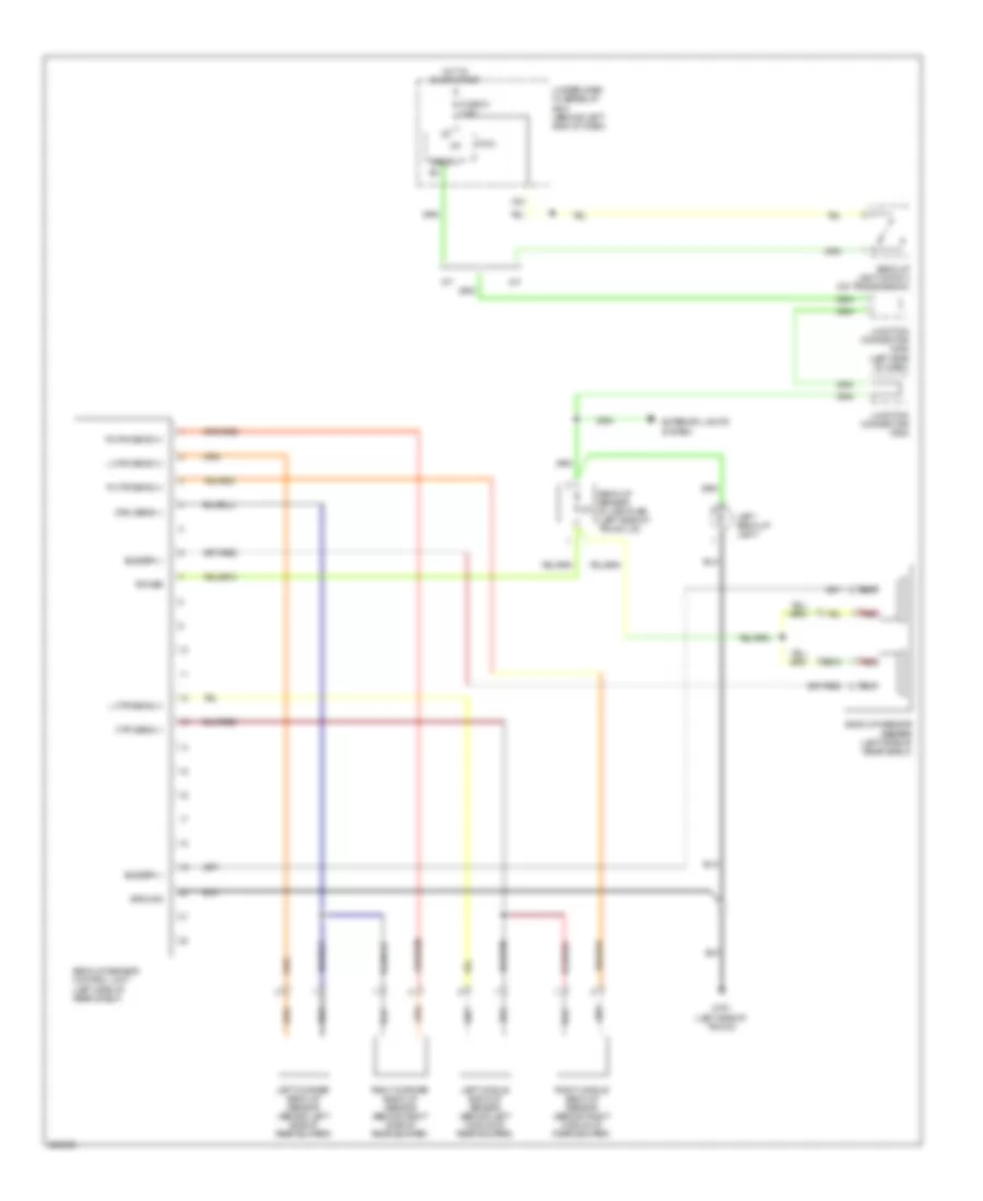 Parking Assistant Wiring Diagram for Acura TL Type S 2008