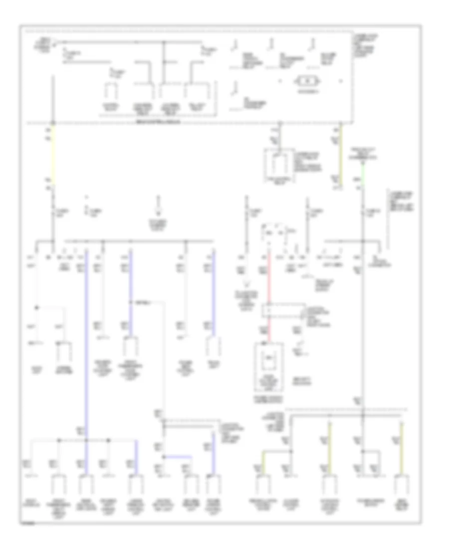 Power Distribution Wiring Diagram 3 of 5 for Acura TL Type S 2008