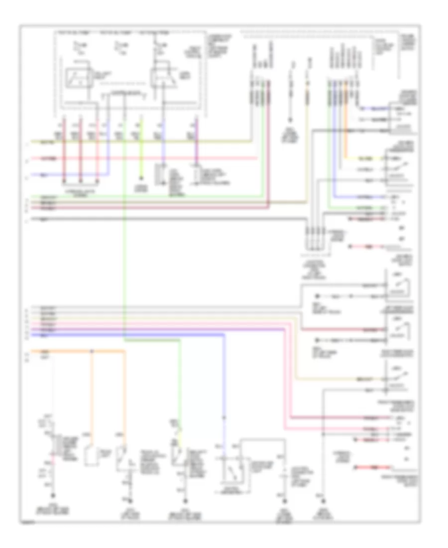 Power Door Locks Wiring Diagram (2 of 2) for Acura TL Type S 2008