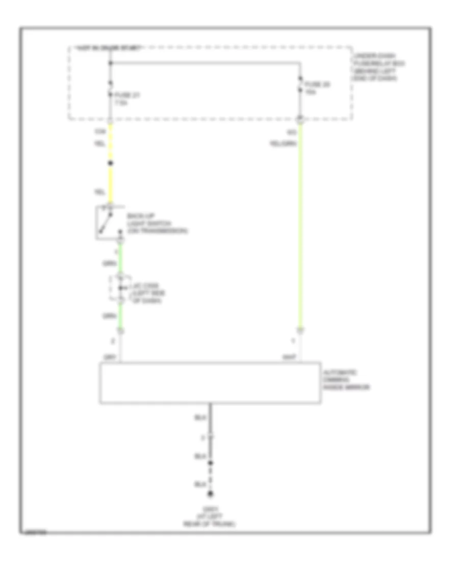 Automatic Day Night Mirror Wiring Diagram M T for Acura TL Type S 2008