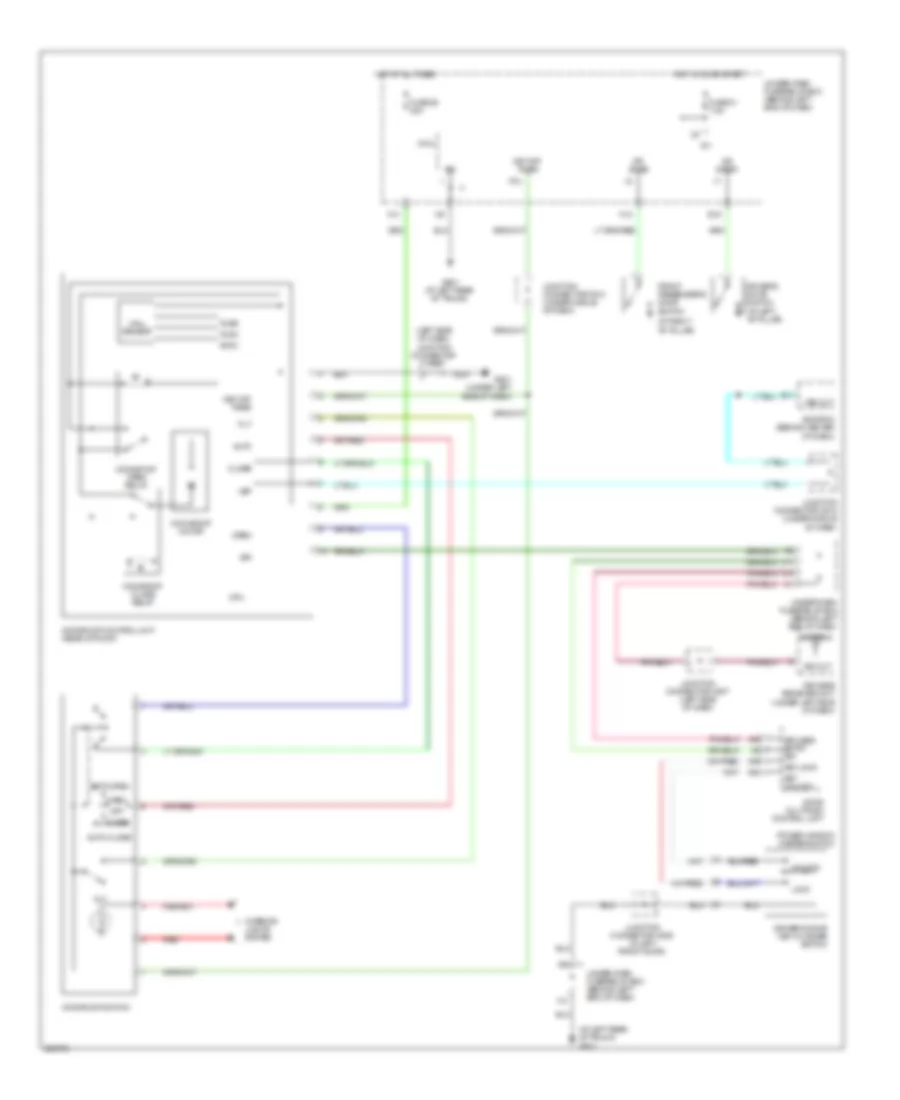 Power Top Sunroof Wiring Diagram for Acura TL Type S 2008