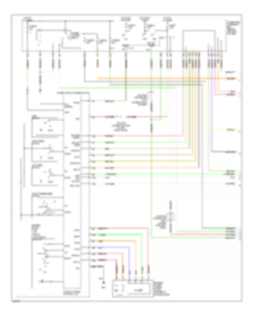 Power Windows Wiring Diagram 1 of 2 for Acura TL Type S 2008