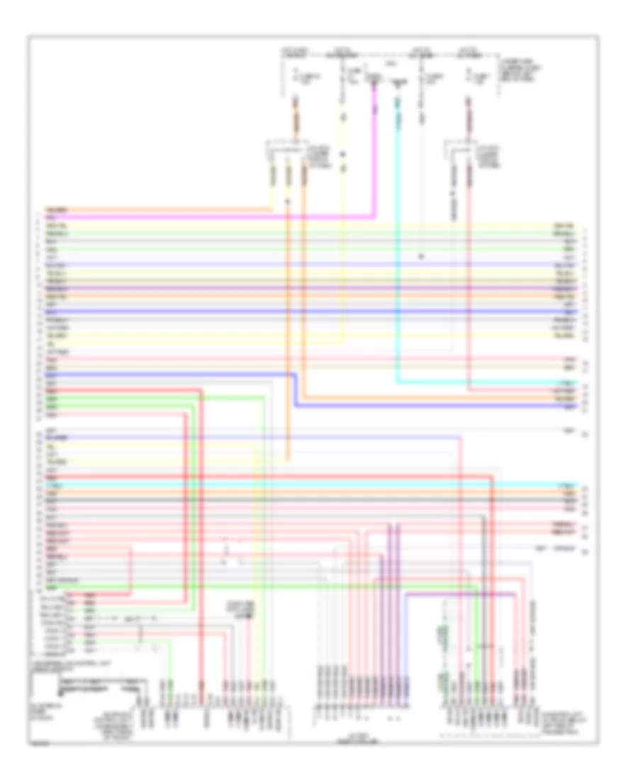 Radio Wiring Diagram with Navigation 2 of 3 for Acura TL Type S 2008