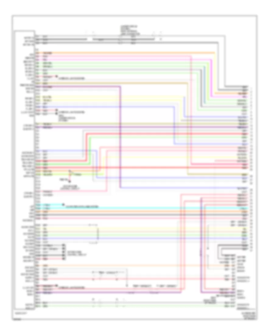 Radio Wiring Diagram without Navigation 1 of 3 for Acura TL Type S 2008