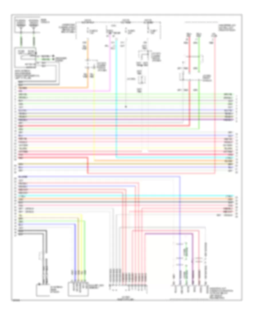 Radio Wiring Diagram without Navigation 2 of 3 for Acura TL Type S 2008