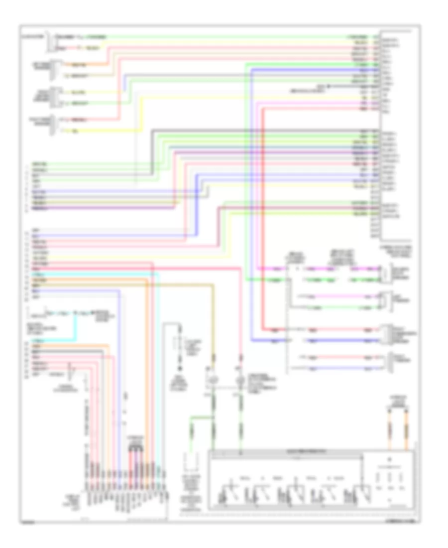 Radio Wiring Diagram without Navigation 3 of 3 for Acura TL Type S 2008