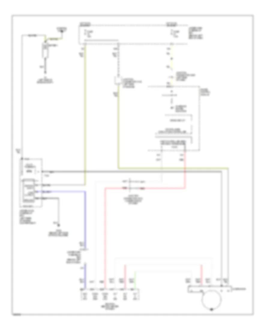 Charging Wiring Diagram for Acura TL Type S 2008