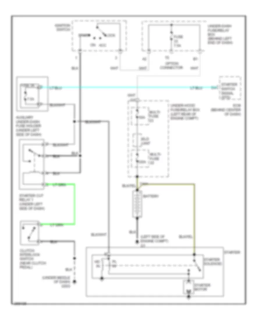 Starting Wiring Diagram M T for Acura TL Type S 2008