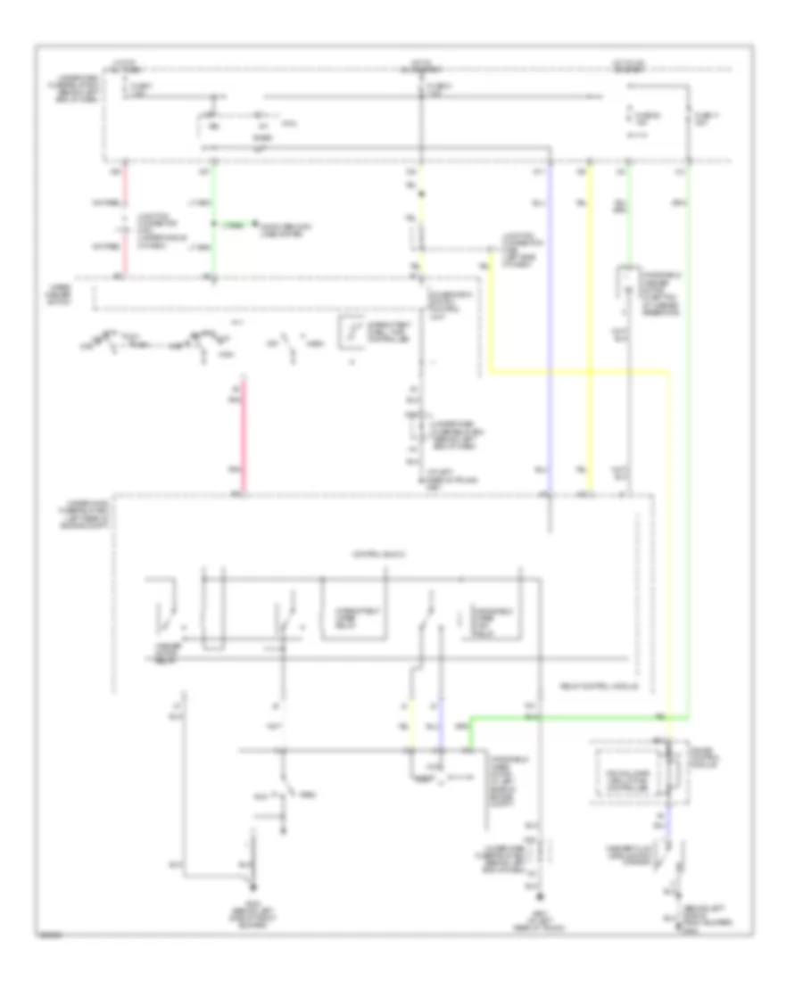 WiperWasher Wiring Diagram for Acura TL Type S 2008