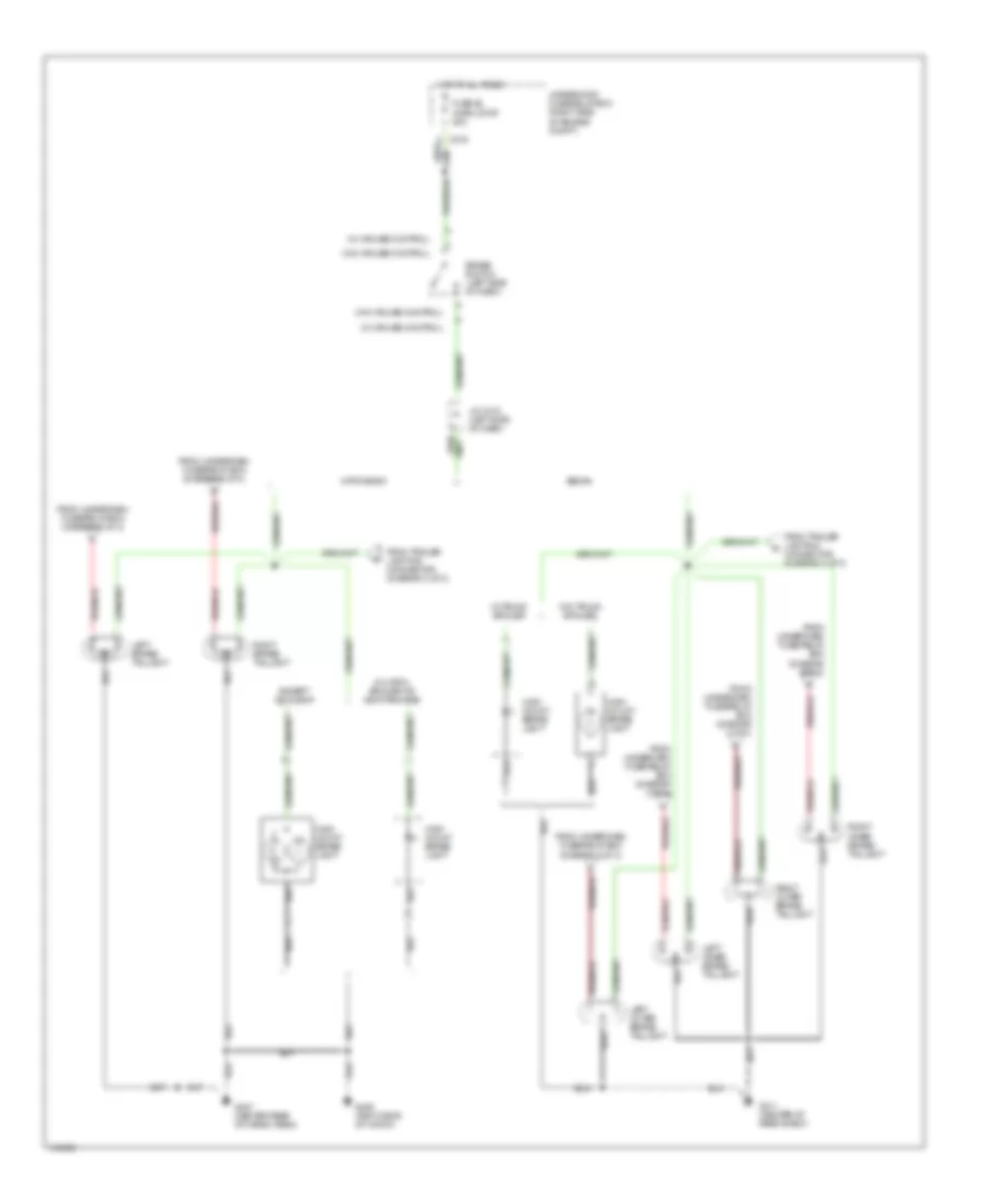 Exterior Lamps Wiring Diagram 3 of 3 for Acura Integra GS R 2000